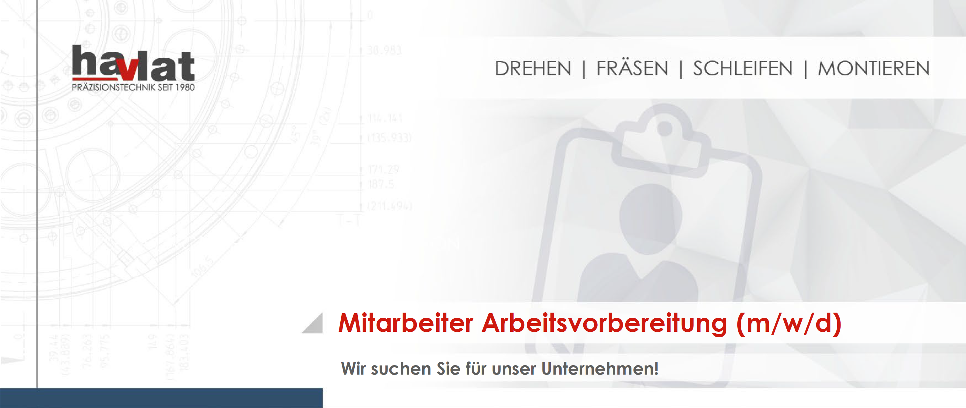 Bild zur Stelle Arbeitsvorbereiter (m/w/d)